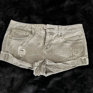 Express Shortie Low Rise-Army Green-Size 6